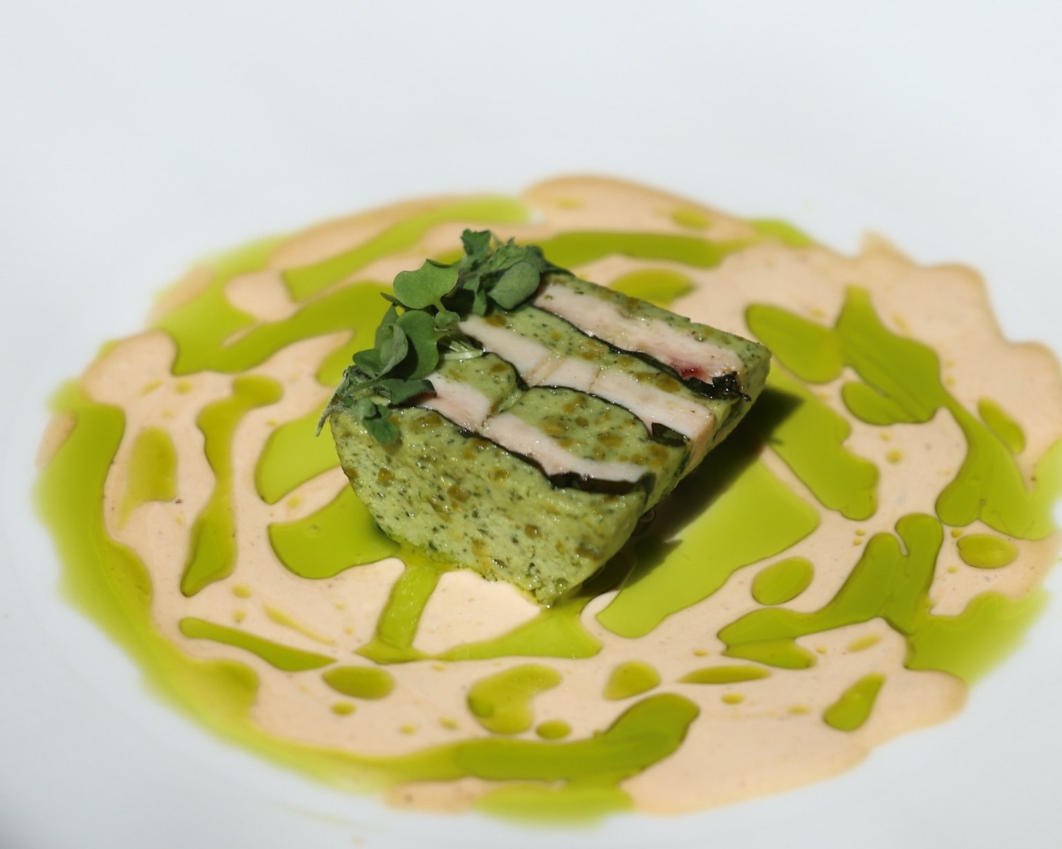 Scaled scorpionfish with grapefruit and kale