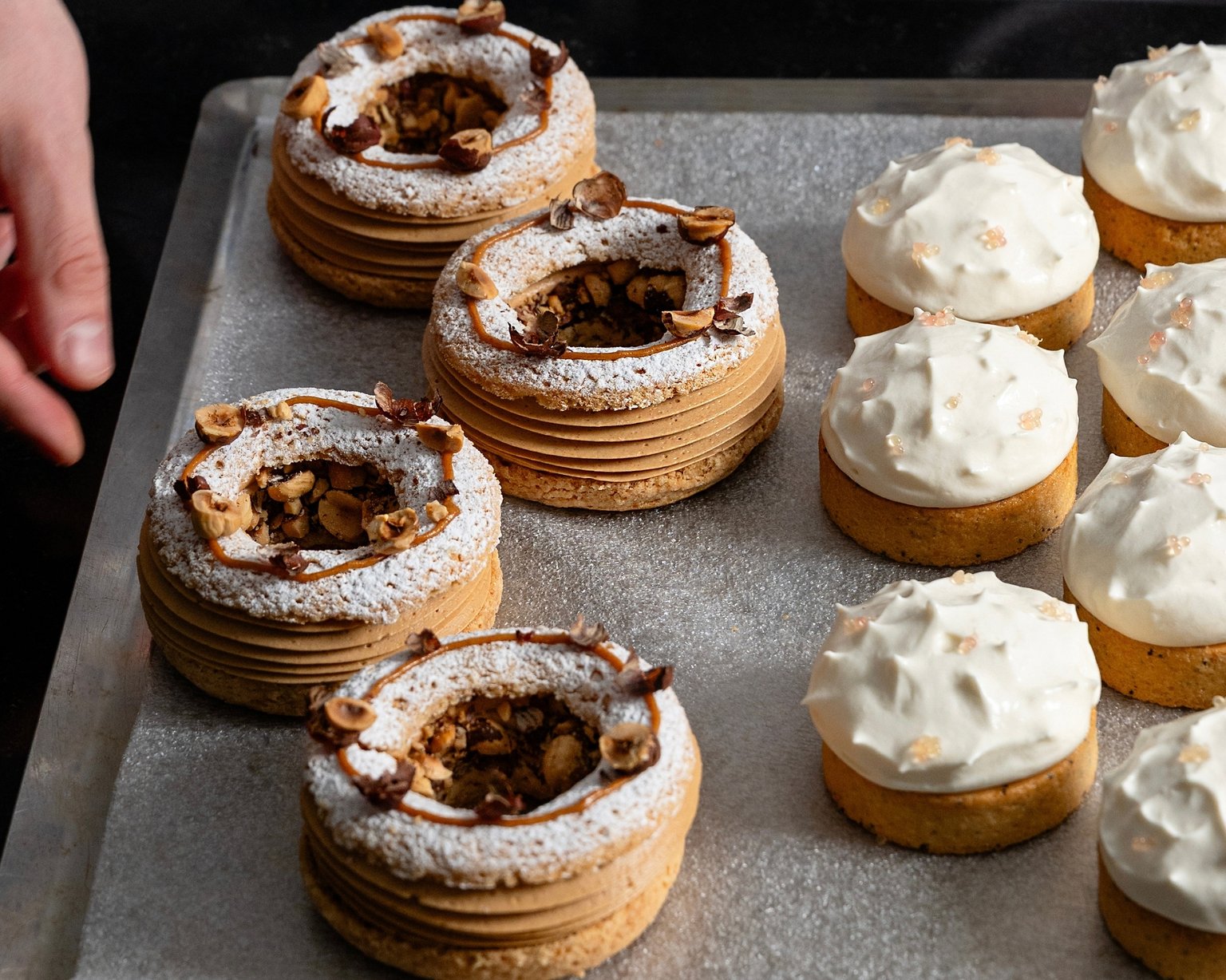 Paris-Brest et tartes citron meringuées