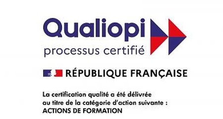 Qualiopi - Certified process - French Republic - Quality certification has been awarded for the following category of action: TRAINING ACTIVITIES