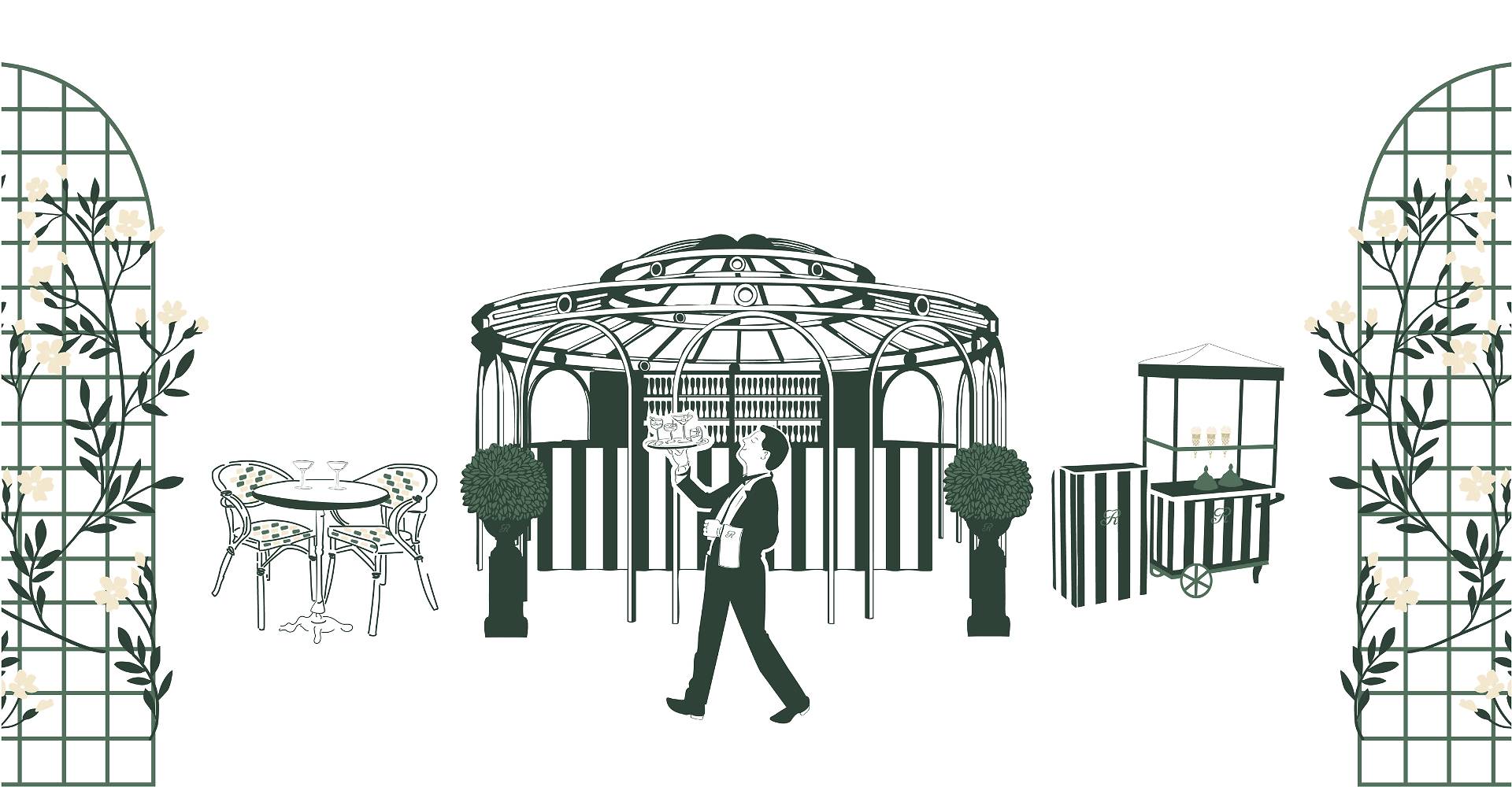 The Summer Terrace of the Ritz Paris