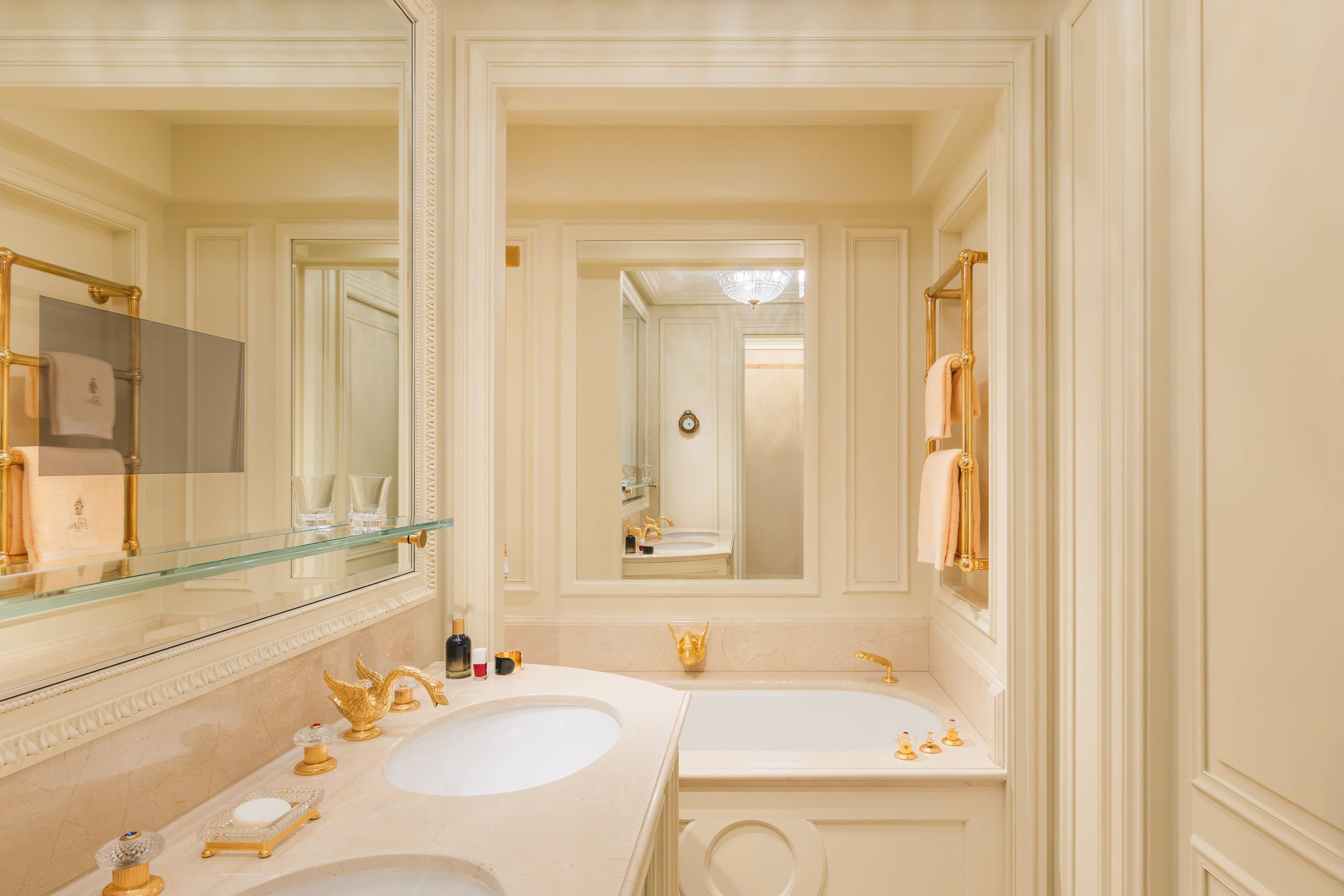 Lounge in a Grand Deluxe Room at the Ritz Paris