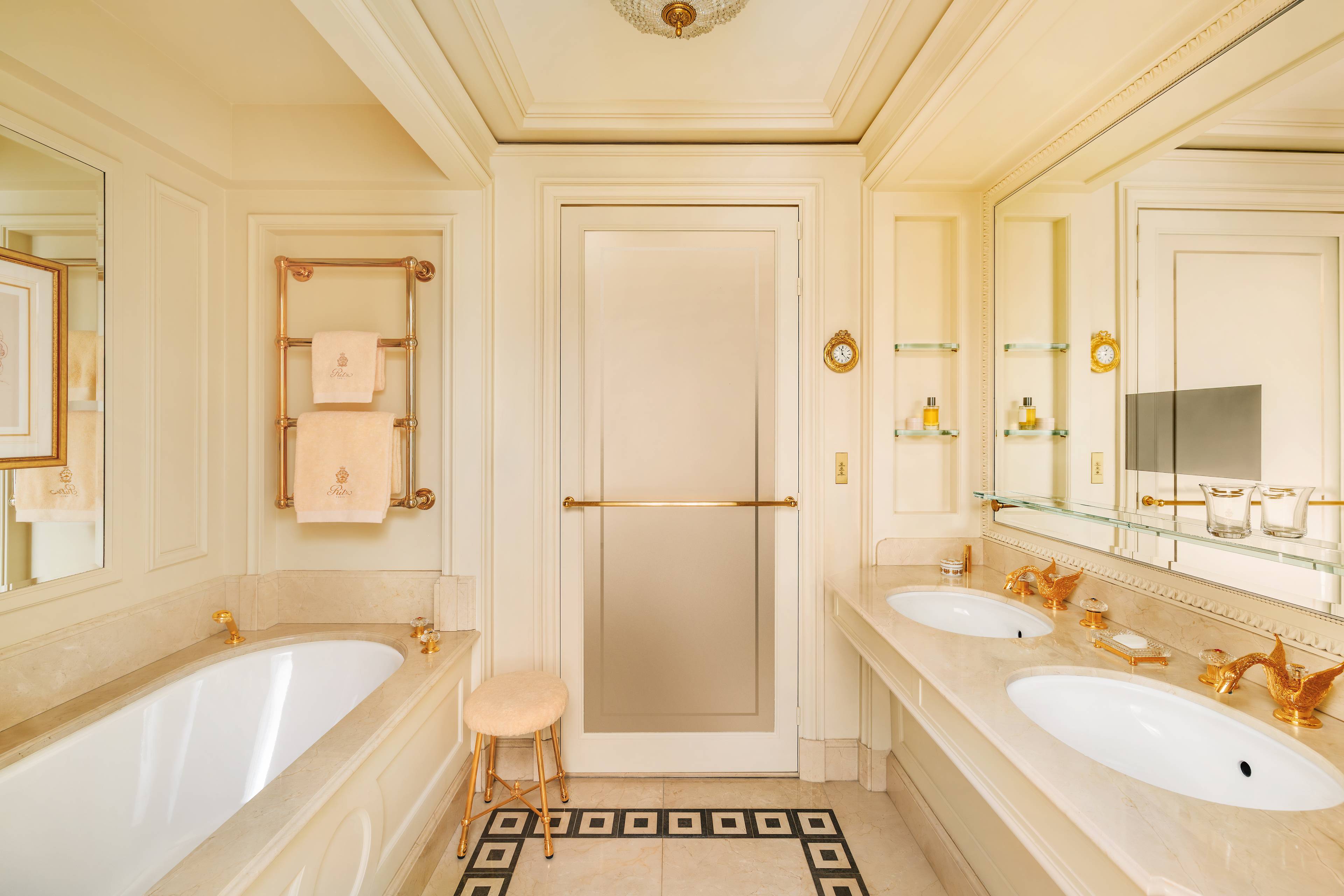 Desk in a Junior Deluxe Suite at the Ritz Paris