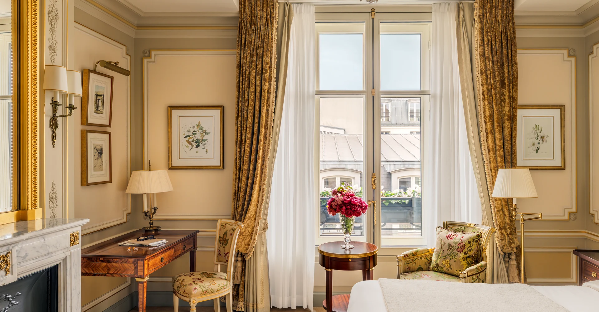 Lit d'une Chambre Deluxe au Ritz Paris